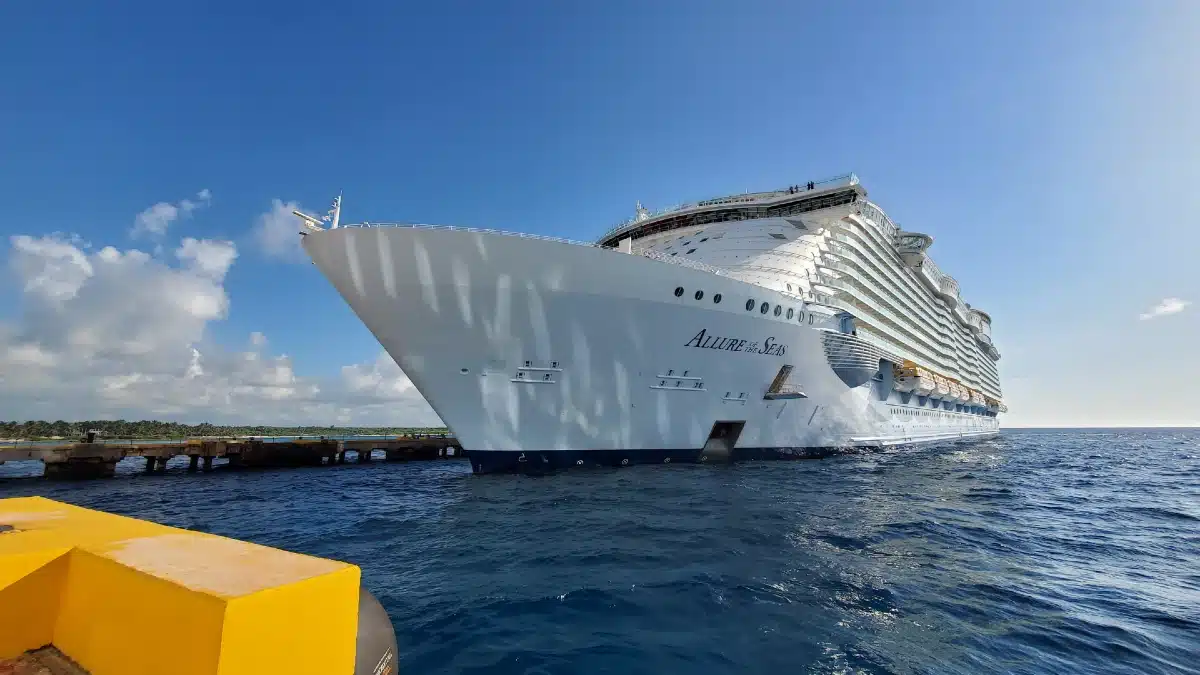 Royal Caribbean Allure of the Seas cruise ship in port