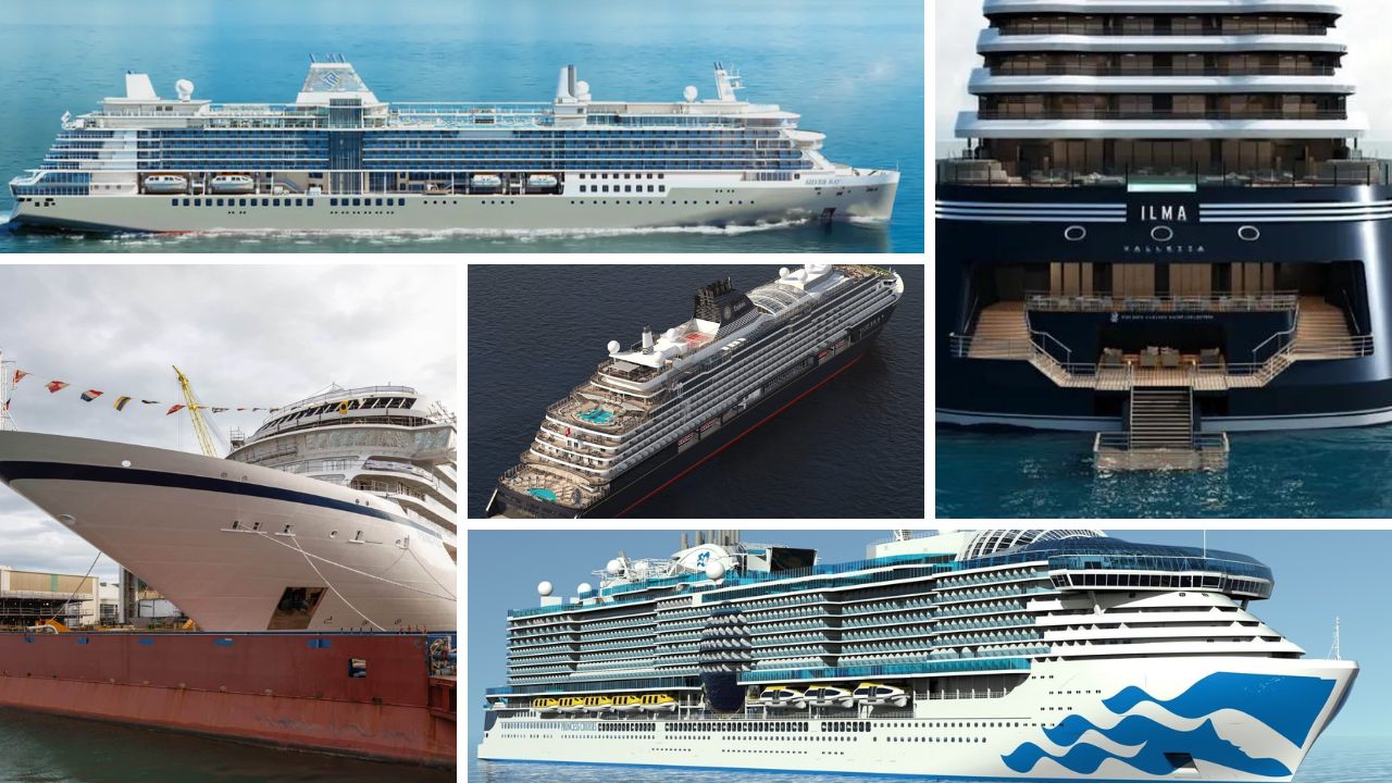 Cruise ships coming to the Mediteranean Sea in 2024