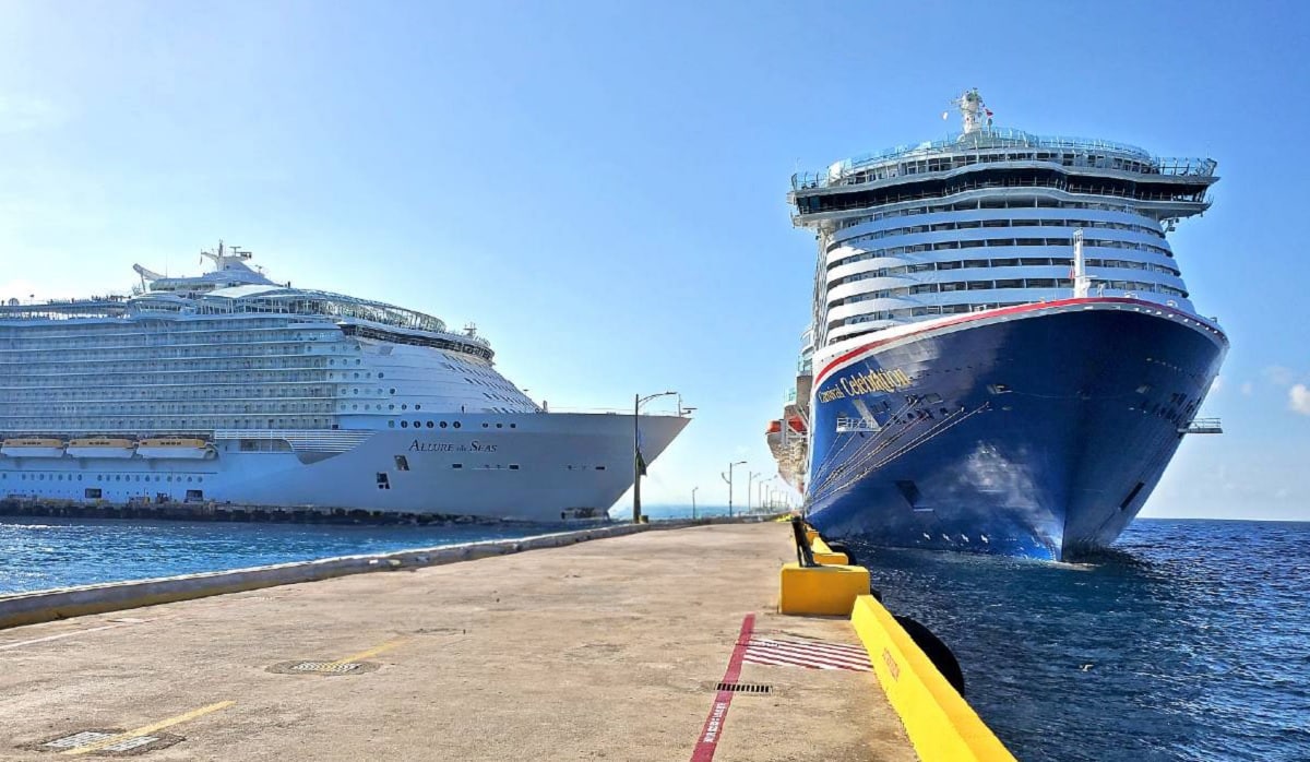 Carnival and Royal Caribbean cruise ships