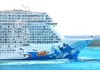 Norwegian Breakaway cruise ship in port