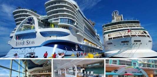 Free places to eat and dining venues, restaurants, on Icon of the Seas