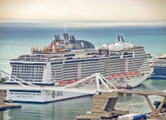 MSC Bellissima in Barcelona Spain