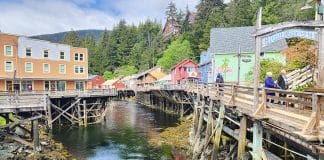 Creek Street in Ketchikan Alaska
