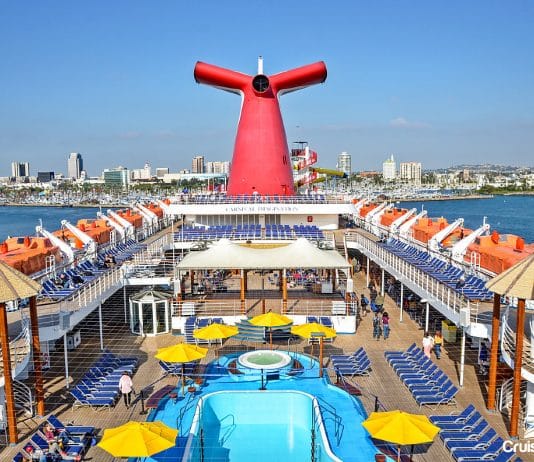 Carnival Imagination cruise ship in Long Beach