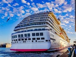 mobile alabama carnival spirit cruise ship in port