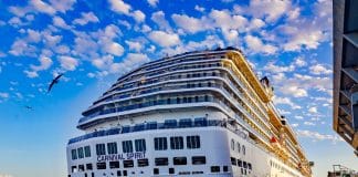 mobile alabama carnival spirit cruise ship in port