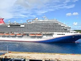 Carnival Breeze Sustains Minor Hull Damage While Docking in Cozumel Carnival Breeze cruise ship in Cozumel port