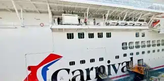 Carnival Cruise Line ship in port