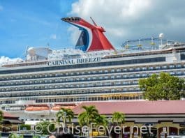 Carnival cruise ship in St. Thomas
