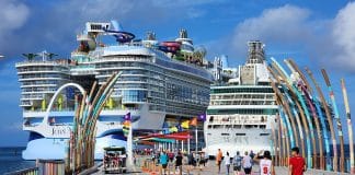 Two Royal Caribbean cruise ships