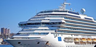 Costa Serena cruise ship in port