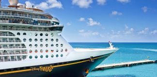Disney Fantasy cruise ship docked
