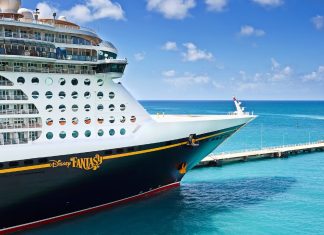 Disney Fantasy cruise ship docked
