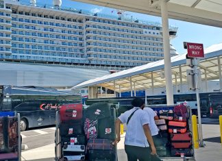 Carnival Celebration Terminal Miami Luggage Bags