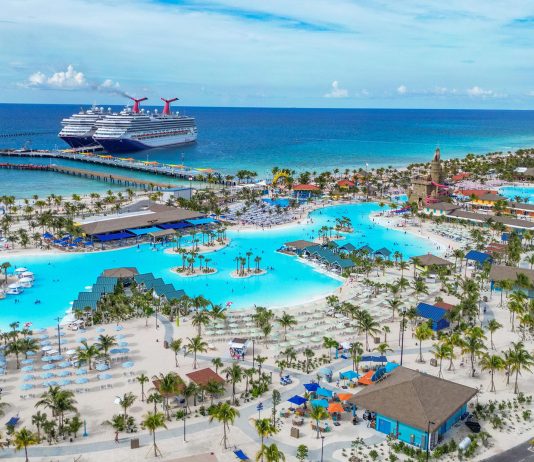 Princess Cruise Ships Will Start Visiting Celebration Key in 2026 Celebration Key with 2 Carnival cruise ships
