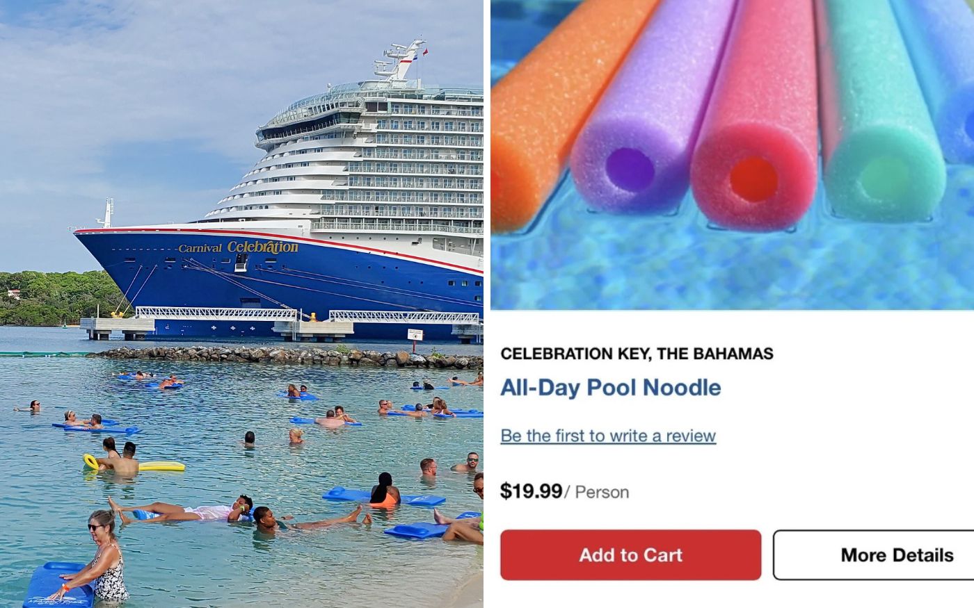 Pool Noodle Pricing Carnival Celebration Key