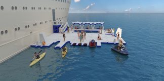 cruise ship floating deck
