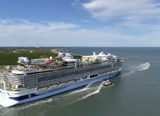 Star of the Seas departs Port Canaveral on maiden voyage