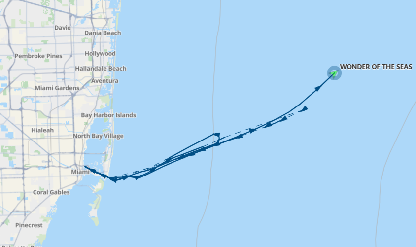 wonder of the seas tracking data