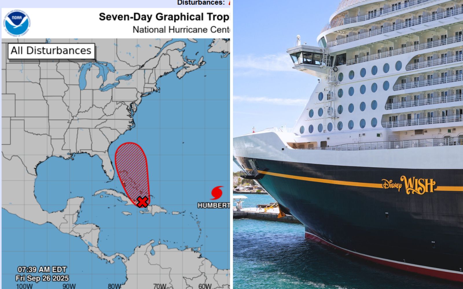 Disney Wish changes itinerary due to storm