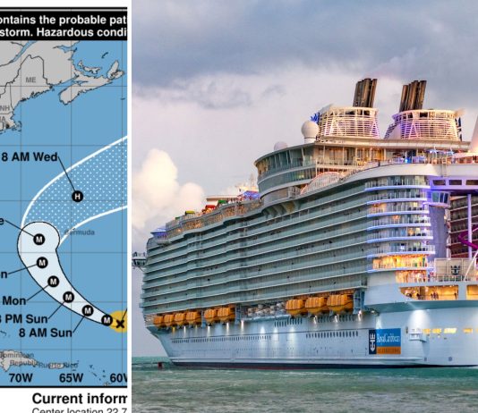 Cruise ships rerouted due to hurricane Humberto