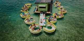 floating taco bar