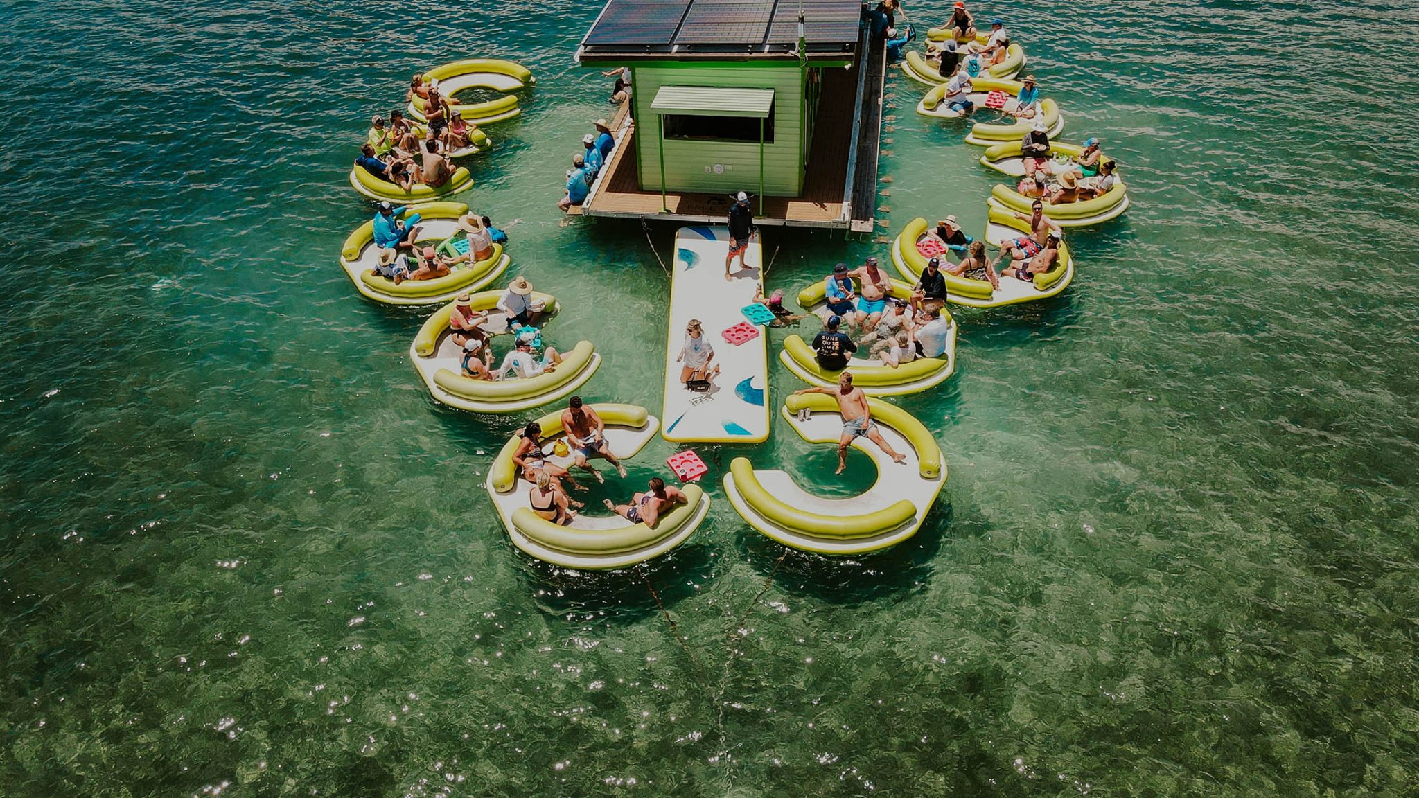 floating taco bar