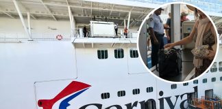 bride to be banned from Carnival for smuggling alcohol