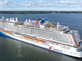 Carnival Celebration cruise ship at sea