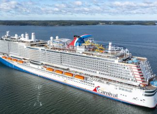 Carnival Celebration cruise ship at sea