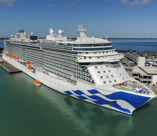 Princess Cruise Ship Begins Sailing From Port Canaveral Today sky Princess