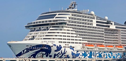 MSC Euribia in port