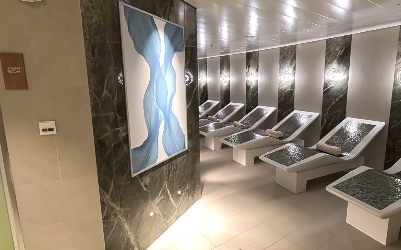 Spa thermal suite on Royal Caribbean's Icon of the Seas