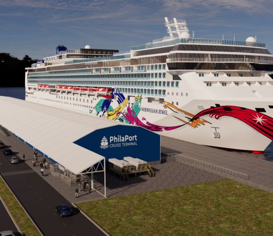 Rendering of PhilaPort cruise terminal