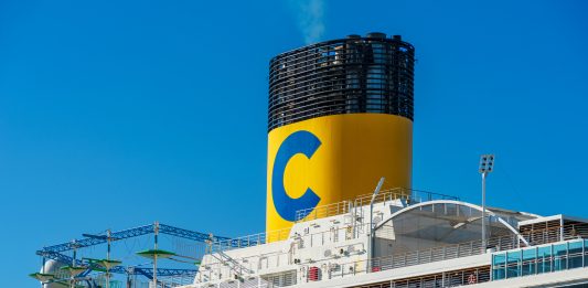 Carnival Firenze cruise ship smoke stack