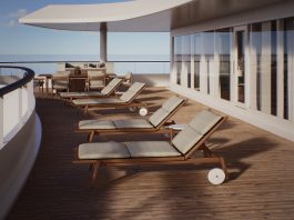 Cruise Line Unveils New Cabin That Will Have a 2,000 Sq. Ft. Balcony crystal grace balcony