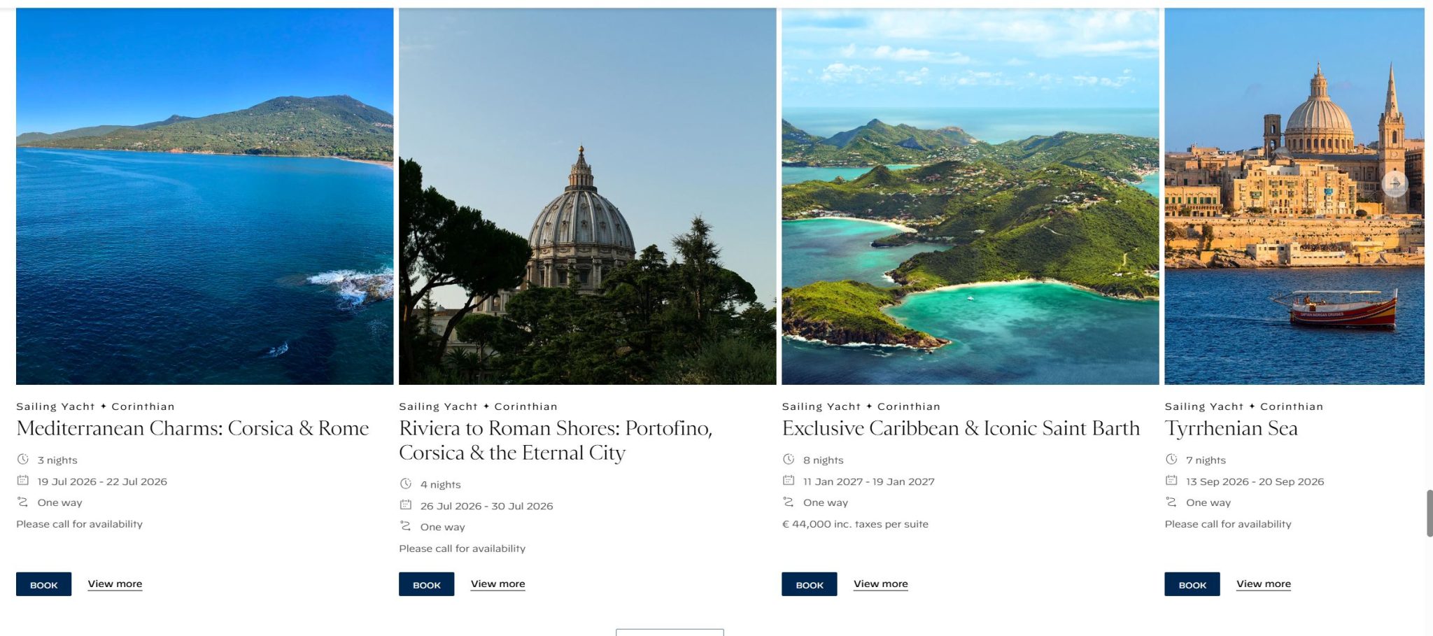 Itineraries on Orient Express Corinthian