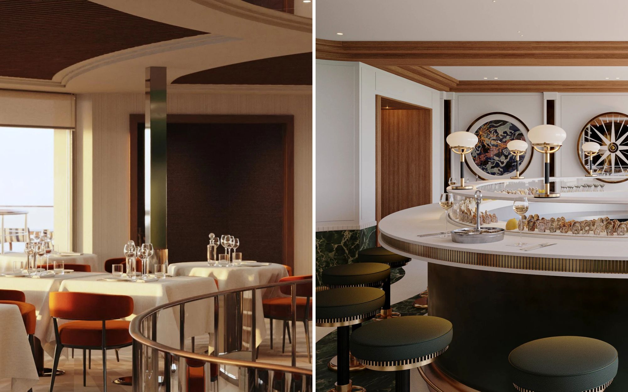 dining venues on Orient Express Corinthian