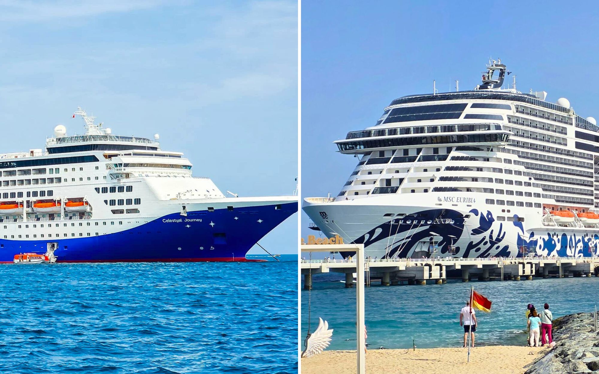 MSC Euribia and Celestyal Journey