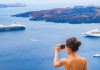 woman phone cruise ships