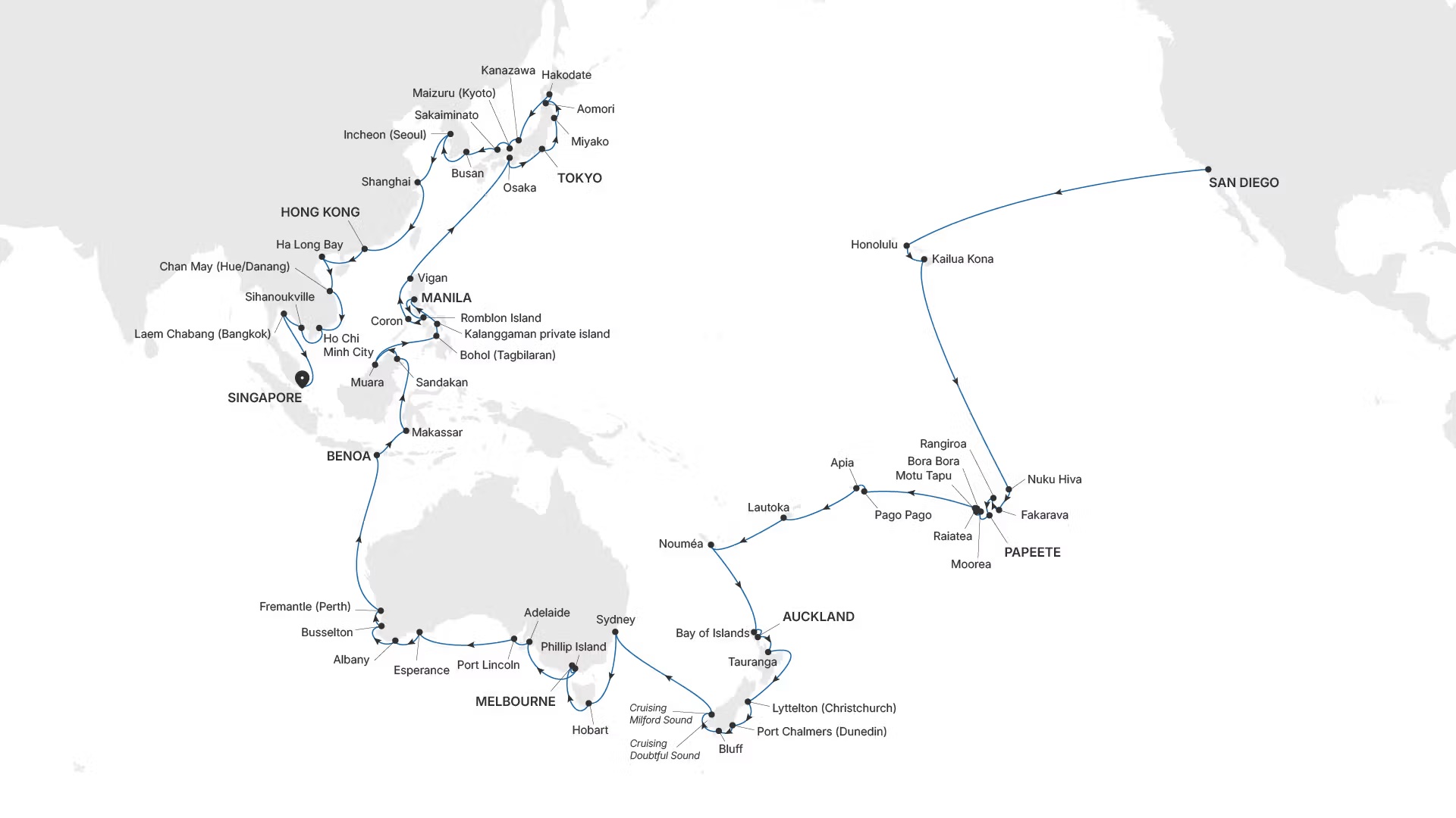 silversea 125 day cruise