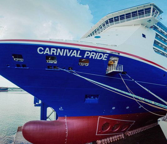 Carnival Pride Returns to Baltimore Fresher Than Ever After 22-Day Dry Dock Carnival Pride Dry Dock