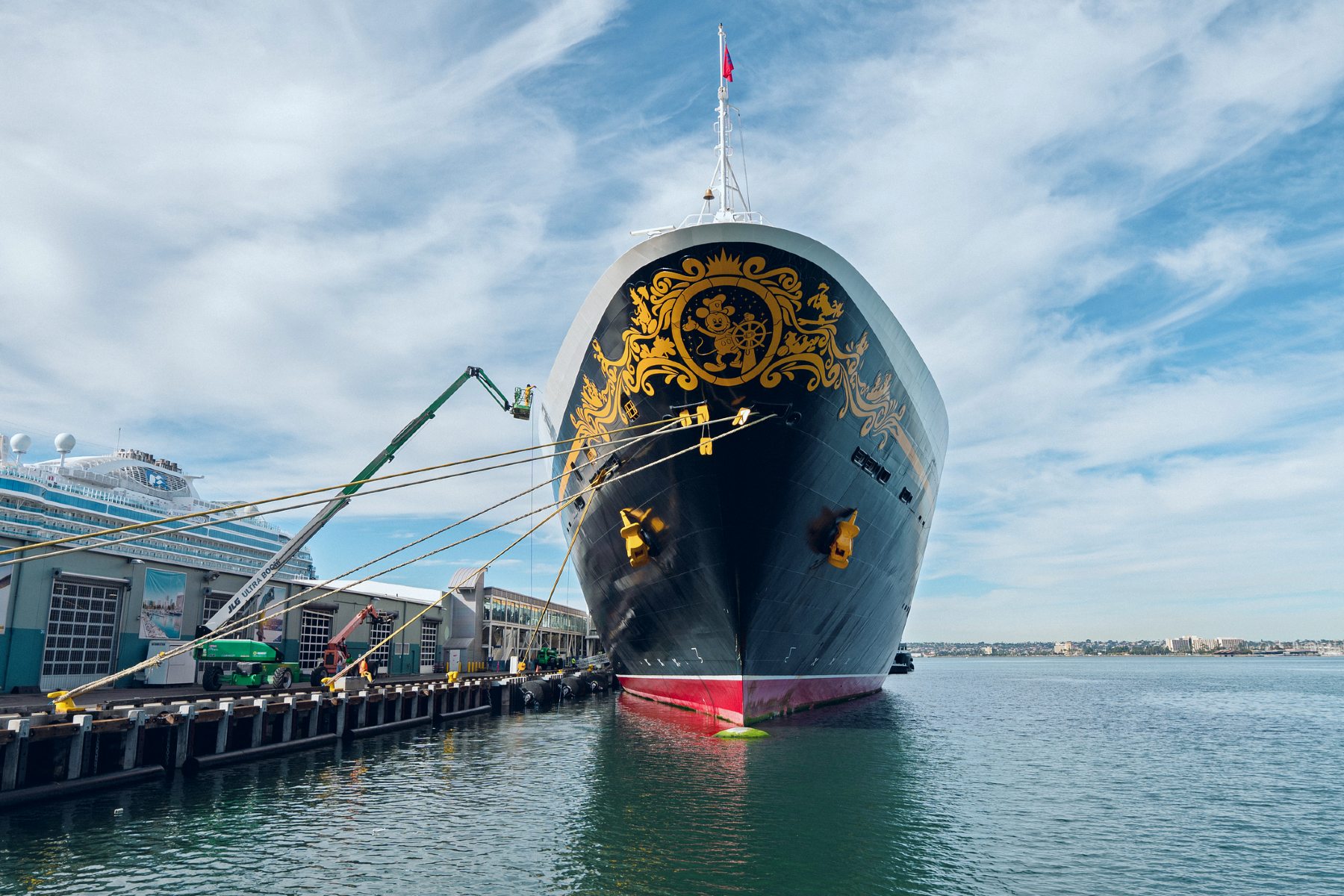 Disney cruise line ship in San Diego