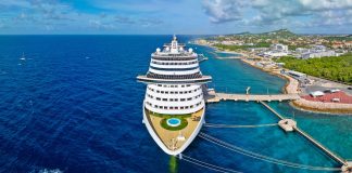 MSC Divina docked in Willemstad, Curacao