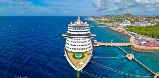 MSC Divina docked in Willemstad, Curacao