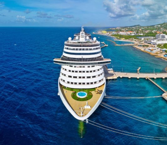 MSC Divina docked in Willemstad, Curacao