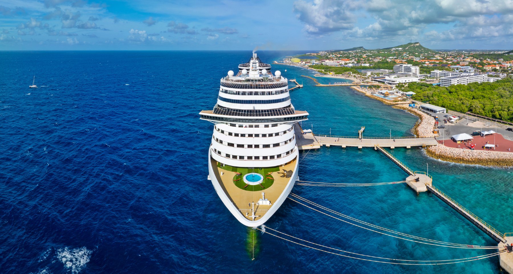 MSC Divina docked in Willemstad, Curacao
