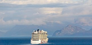 Norwegian Cruise Line ship in Alaska