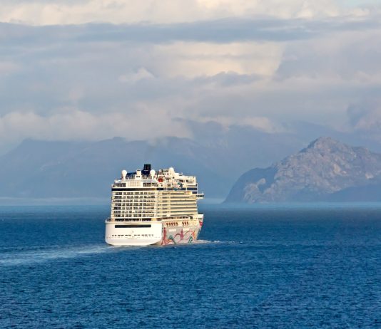 Norwegian Cruise Line ship in Alaska
