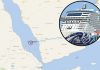 MSC Euribia sailign through Red Sea toward Suez Canal